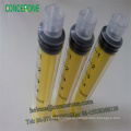 Disposable Colored Sterile Syringe, Luer Lock Syringe with Colored Plunger